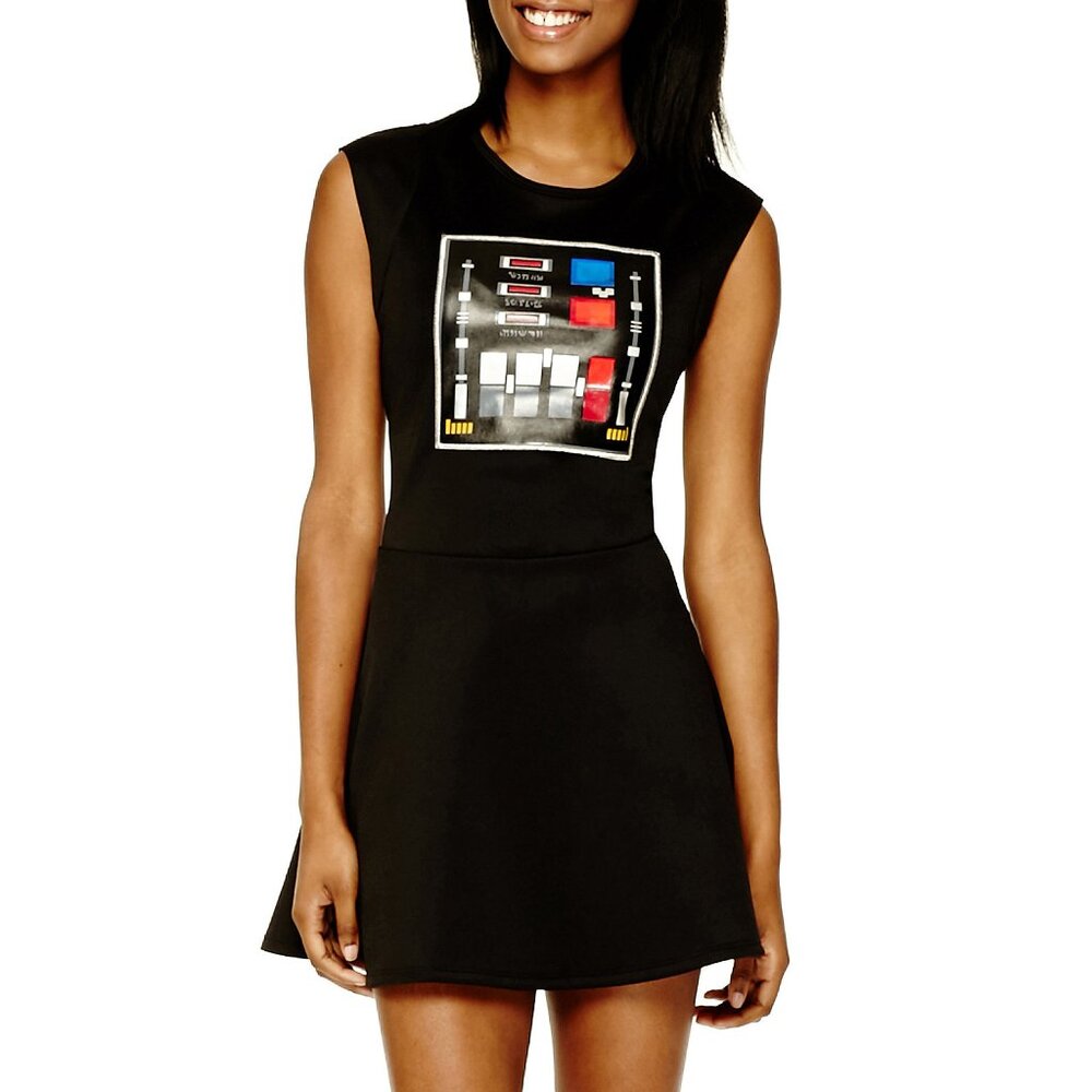 New! Star Wars Darth Vader Sleeveless Skater Dress